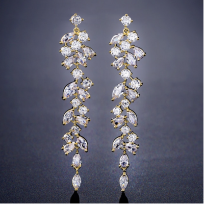 Elegant Multi Shape Cubic Zirconia Dangle Earring