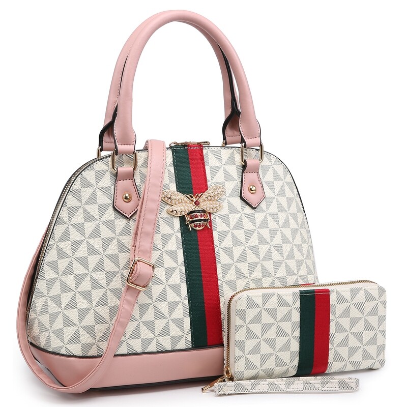 Designer Look  Bee Stripe Monogram 2-in-1 Dom