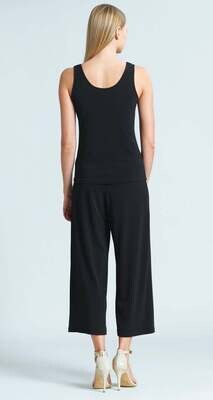 Black Reversible U or V Neckline Tank