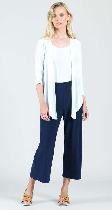 White Modern Tie Front Cardigan