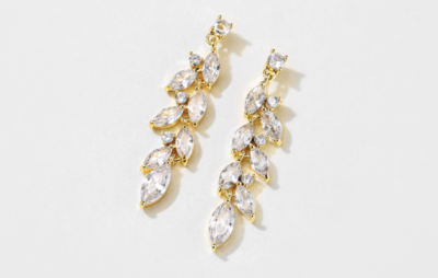 AAA Cubic Zirconia Marquise Drop Earrings