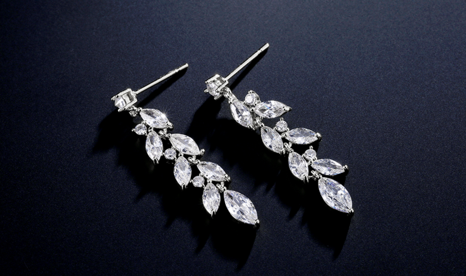 AAA Cubic Zirconia Marquise Drop Earrings