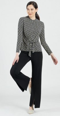 Chain Link Textured Center Front Tie Top