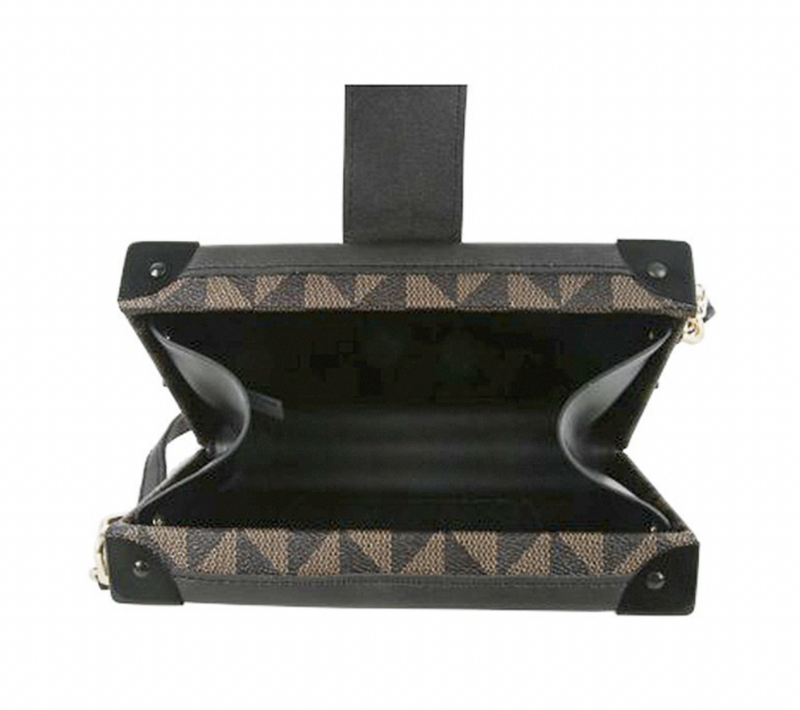 Designer Look Hard Case Crossbody bag