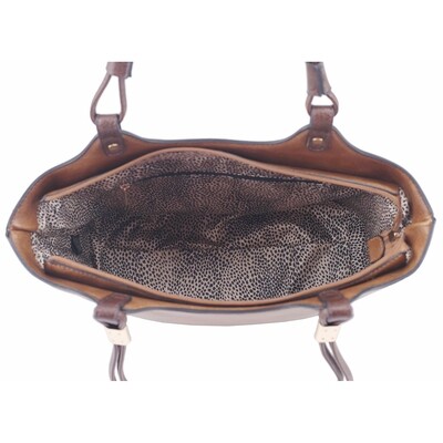 2 Toned 2 in 1 Shoulder Handbag