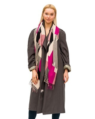 Cashmere Multi Color Soft Oblong Scarf