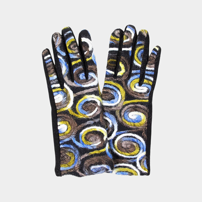 Yarn Embroidery Multi Smart Touch Gloves