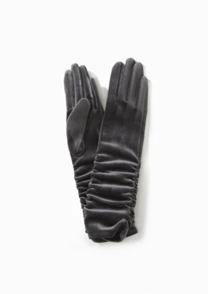 Velvet Long Rushed Smart Gloves