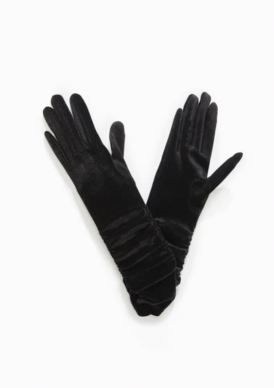 Velvet Long Rushed Smart Gloves