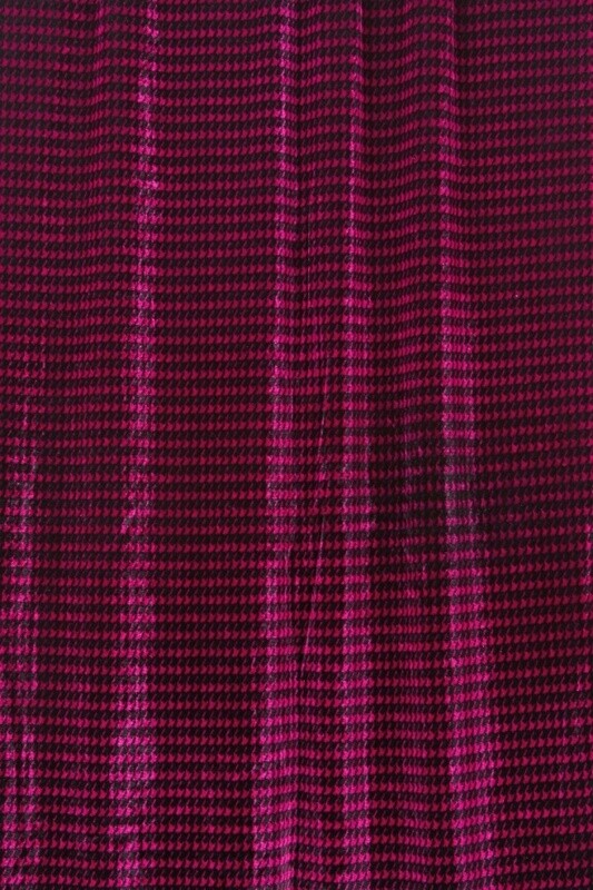 Pink/Black Stretch Velvet Printed Shawl 