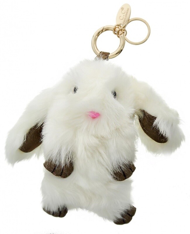 Fuzzy Bunny Key Chain