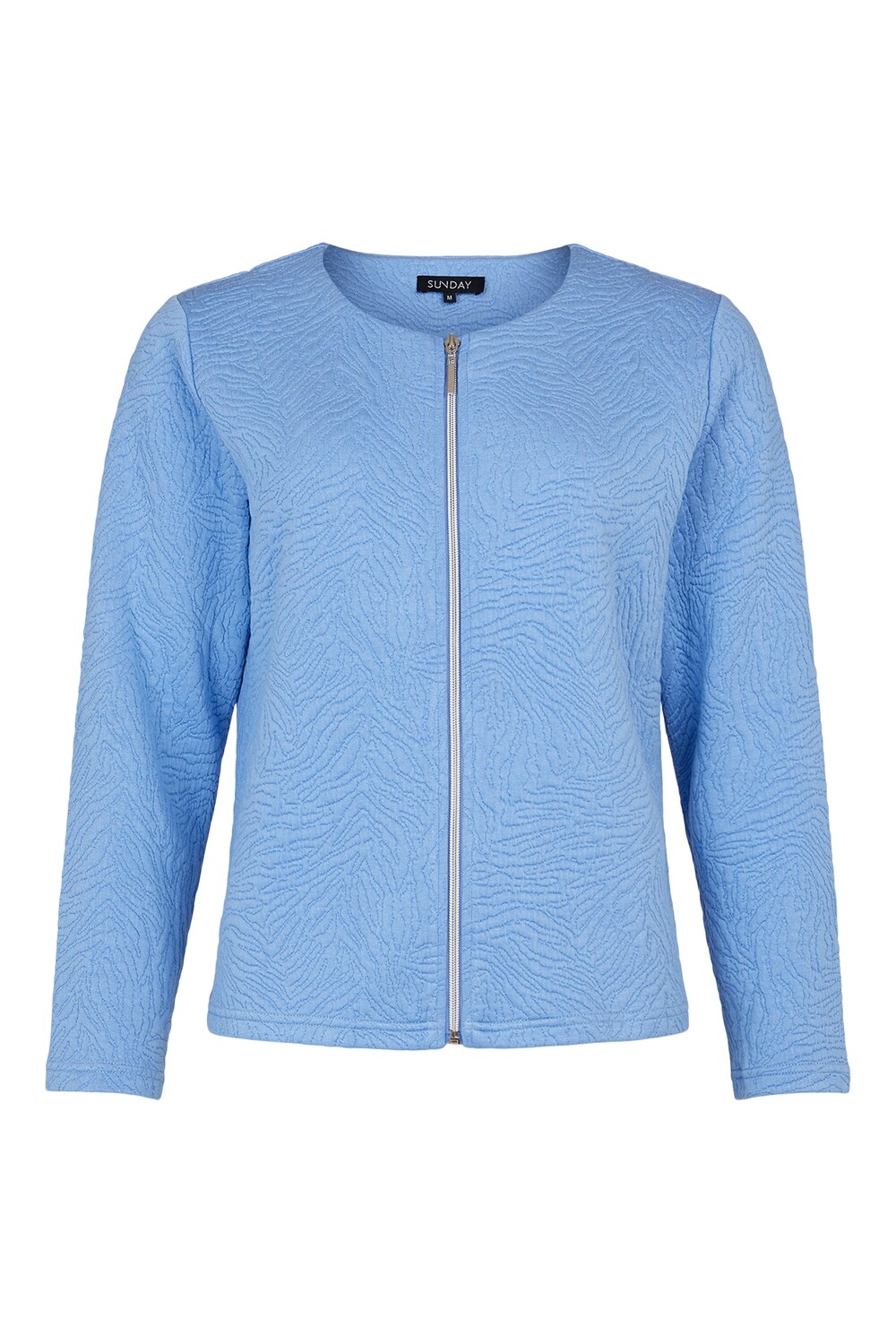 Periwinkle Lightly Quilted Top/Cardi/Jacket