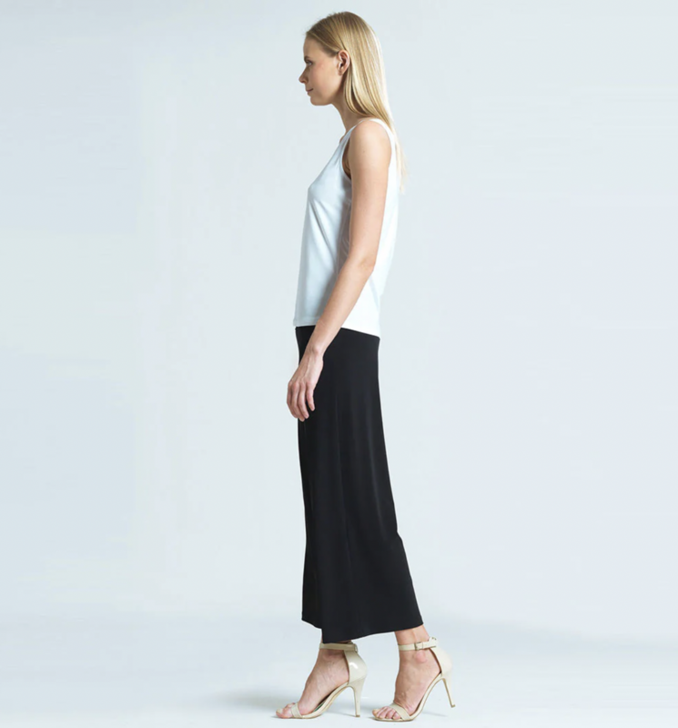 White Reversible U or V Neckline Tank