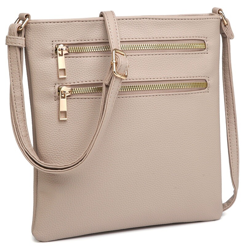 Fashion Zip Pocket Crossbody Bag