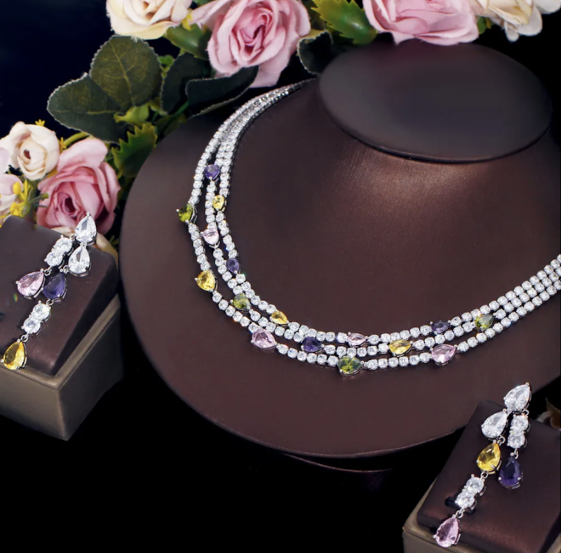Multi Layer/Multi Color AAA Cubic Zirconia Set