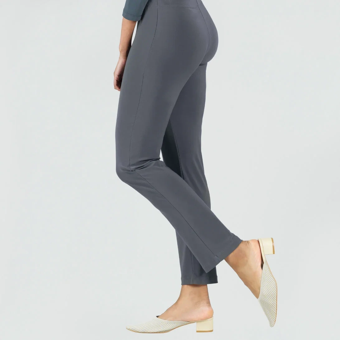Charcoal Clara Signature Straight Leg Pant