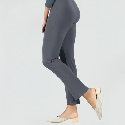 Charcoal Clara Signature Straight Leg Pant