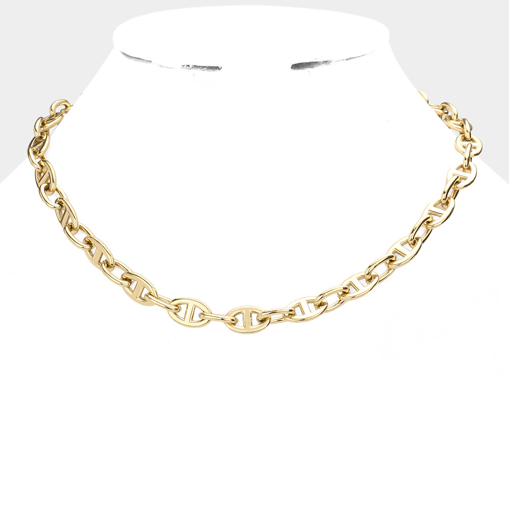 18K Gold Dipped Stainless Steel Premium Handmade Chain Necklace