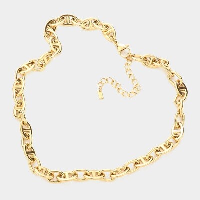 18K Gold Dipped Stainless Steel Premium Handmade Chain Necklace