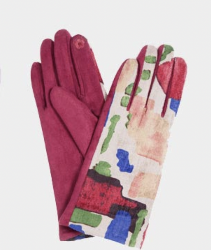 Colorful Scattered Pattern Smart Gloves