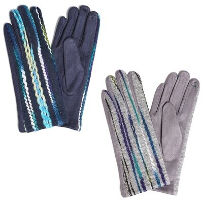 Yarn Embroidery Touch Smart Gloves