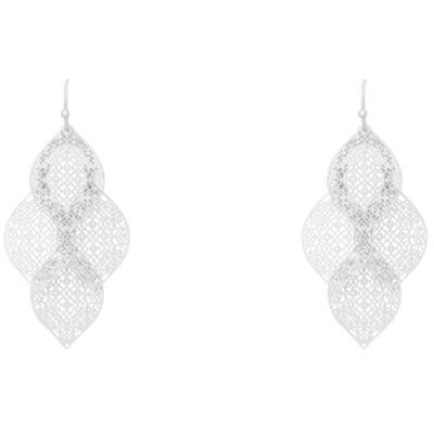 Open Metal Leaf Flutter Light Weight Earrings