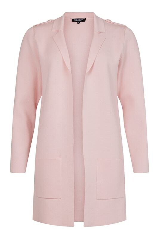 Beautiful Baby Pink Pocket Front Cardigan Sweater