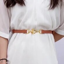 Designer Look Vegan Leather Adjustable Belt