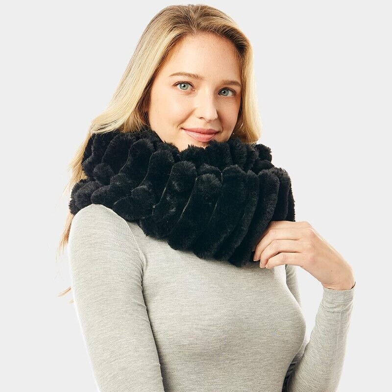 Soft Faux Fur Infinity Scarf