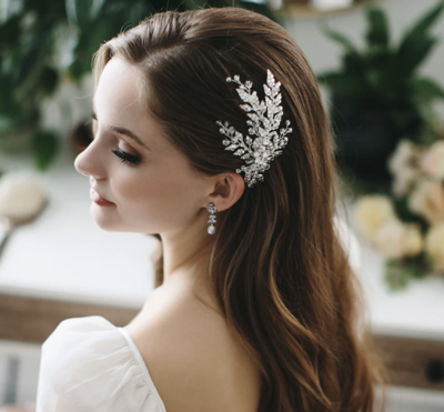 Spectacular Austrian Crystal Branch Bridal Hair Comb