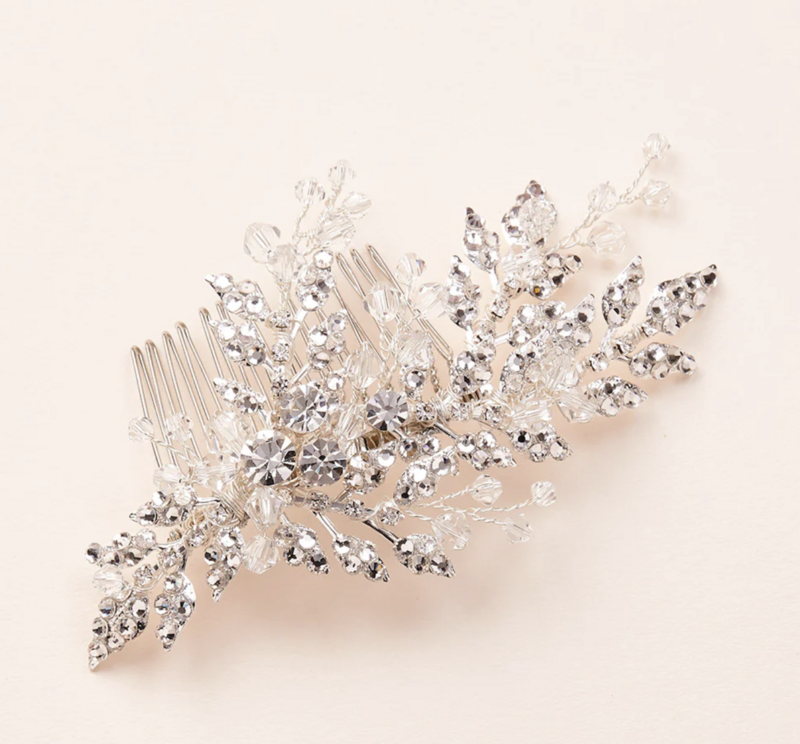 Spectacular Austrian Crystal Branch Bridal Hair Comb