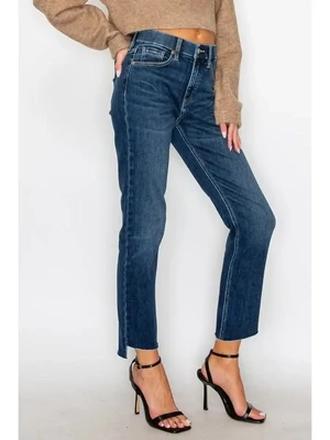 Tummy Control High Rise Straight Jeans