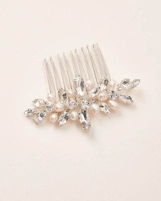 Freshwater Pearl/Crystal Classic Hair Comb