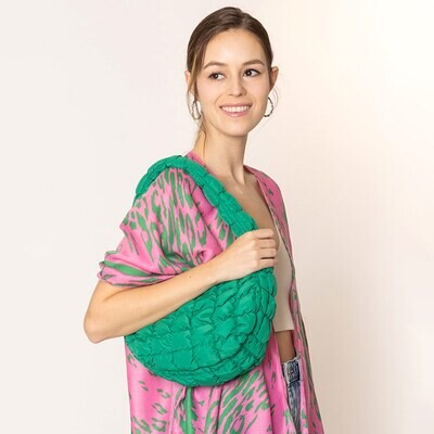 Quilted Puffer Tote / Shoulder Cloud Bag