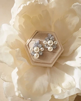 Timeless Pearl Cubic Zirconia Studs