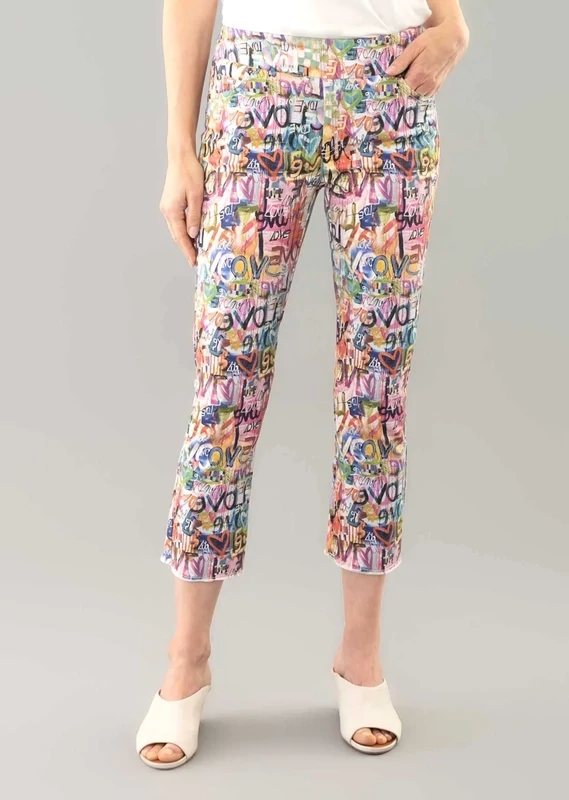 Lisette Wynwood Print 25" Raw Edge Hem