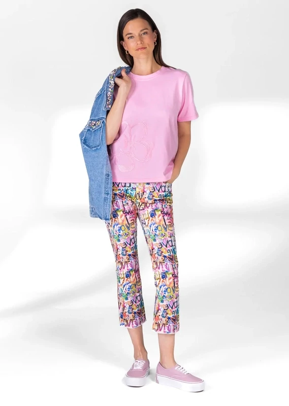 Lisette Wynwood Print 25&quot; Raw Edge Hem