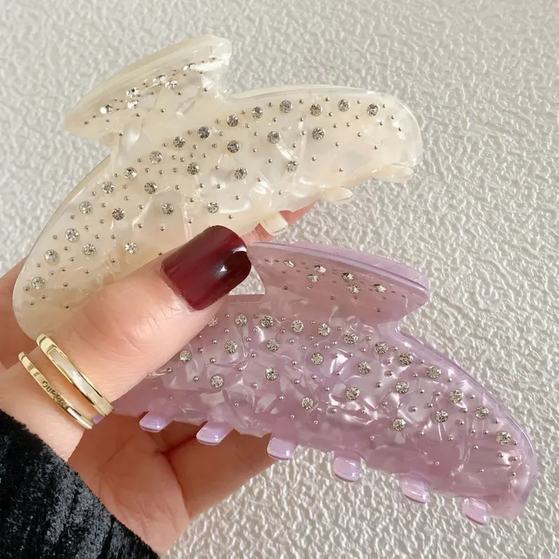 Embellished Acrylic  Shinny Hair Claw