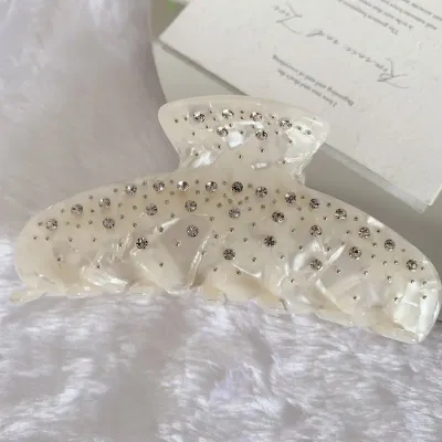 Acetic Acid Sheets Inlay Rhinestone Hair Claw