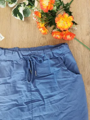 Italian Made  Soft Viscose Casual Skirt