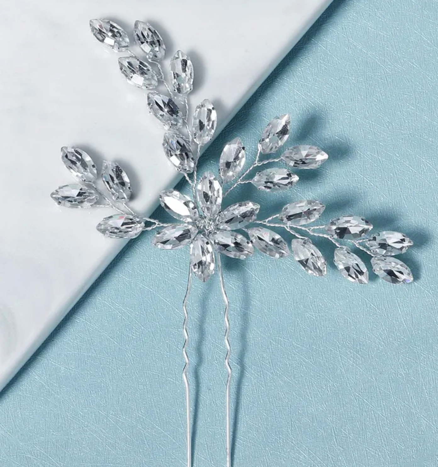 Marquise Rhinestone Branch Hair Pic