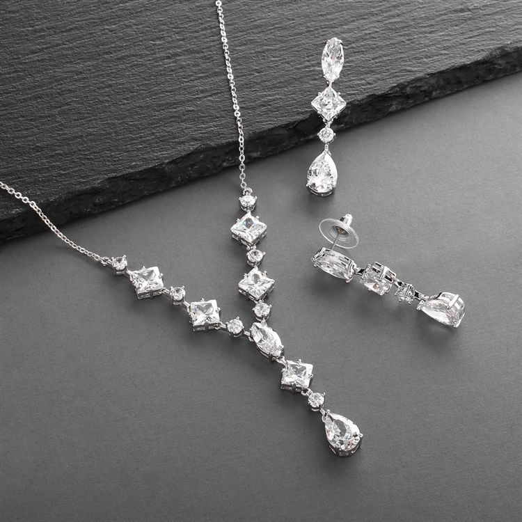 Multi Shaped Cubic Zirconia Formal Set