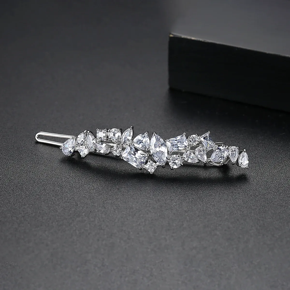 Multi Shaped AAAA Cubic Zirconia Barette