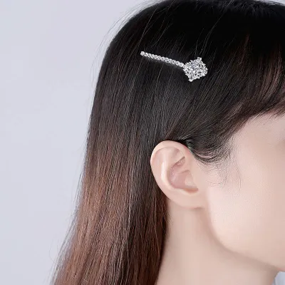 Beautiful Multi Shape  AAAA Cubic Zirconia Formal Bobby Pin