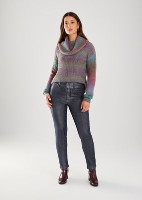 FDJ Pencil Leg Silver Stretch Denim 