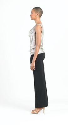 Champagne Shimmer Lightweight Cowl Neck Tank