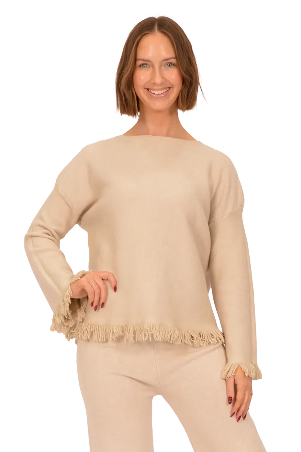 Catherine Lillywhite&#39;s Italian Frayed Edge Sweater