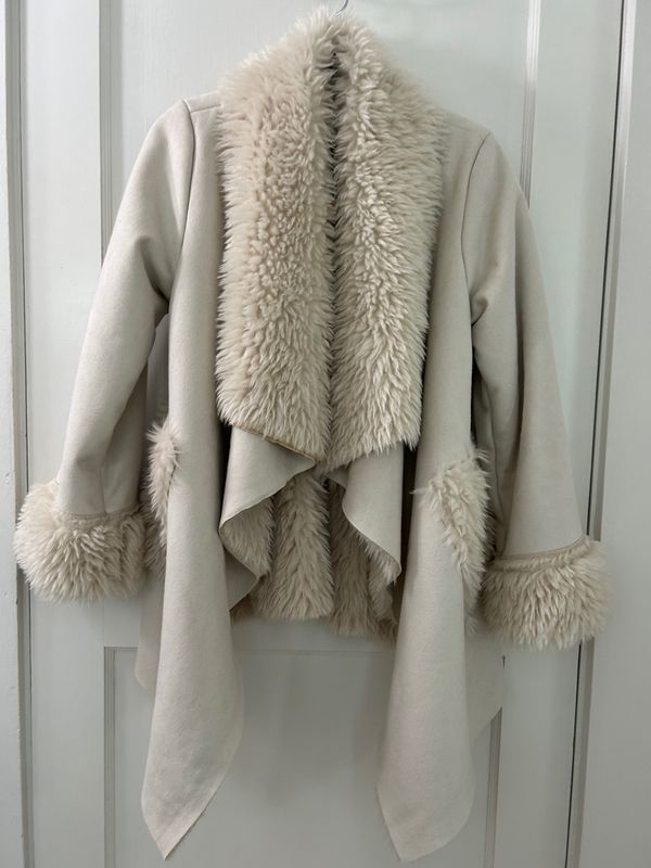 Catherine Lillywhite's Italian Beige Sherpa Coat