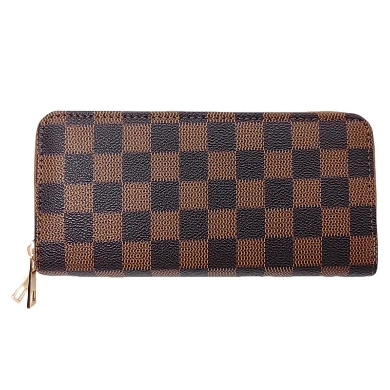 Designer Inspired Double Zipper Large Wallet/Wristlet
