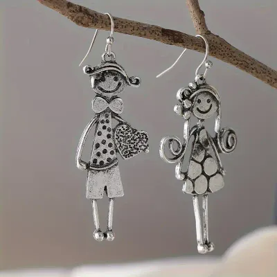Charming Boy & Girl Dangle Earrings